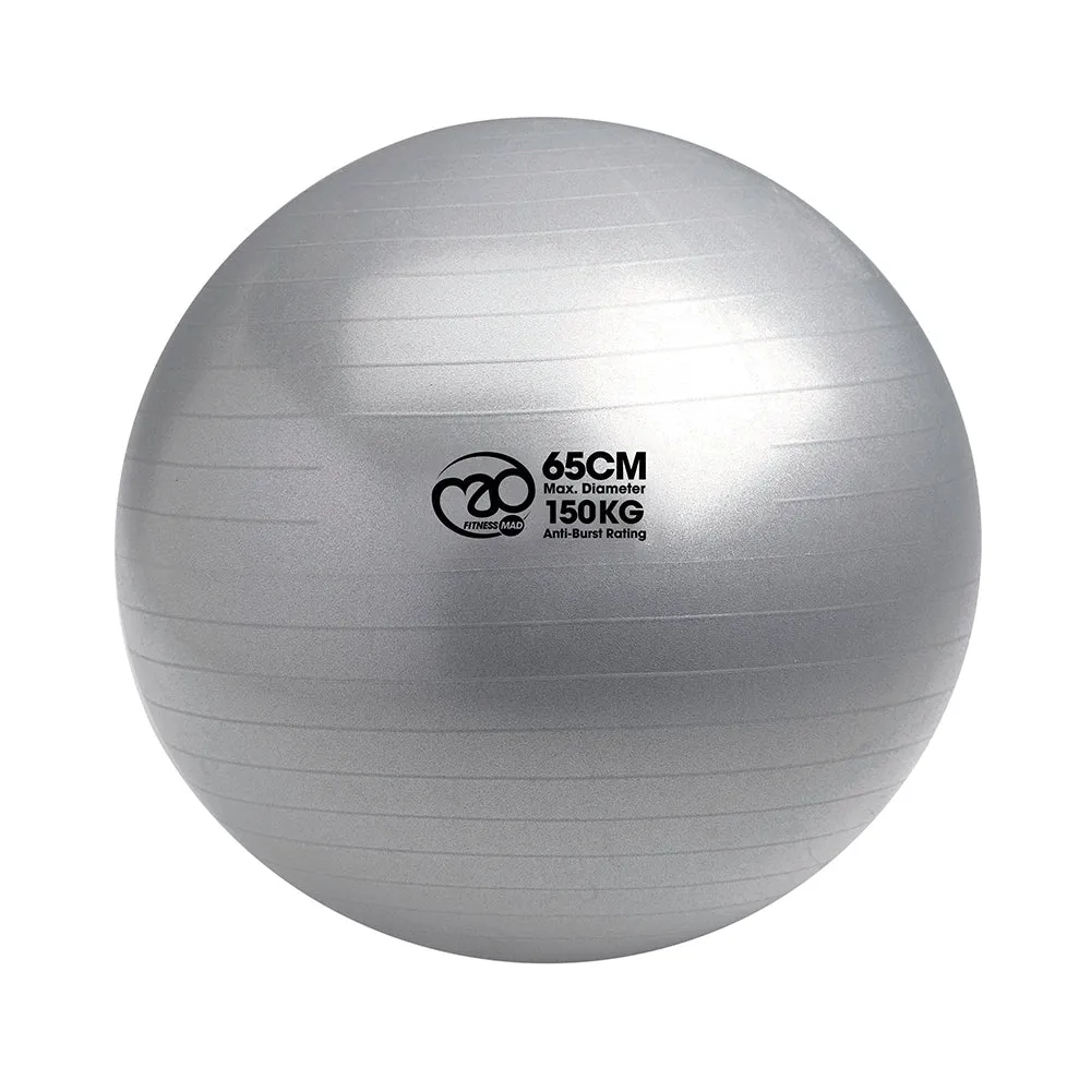 150Kg Anti-Burst Swiss Ball & Pump - 55cm, 65cm or 75cm