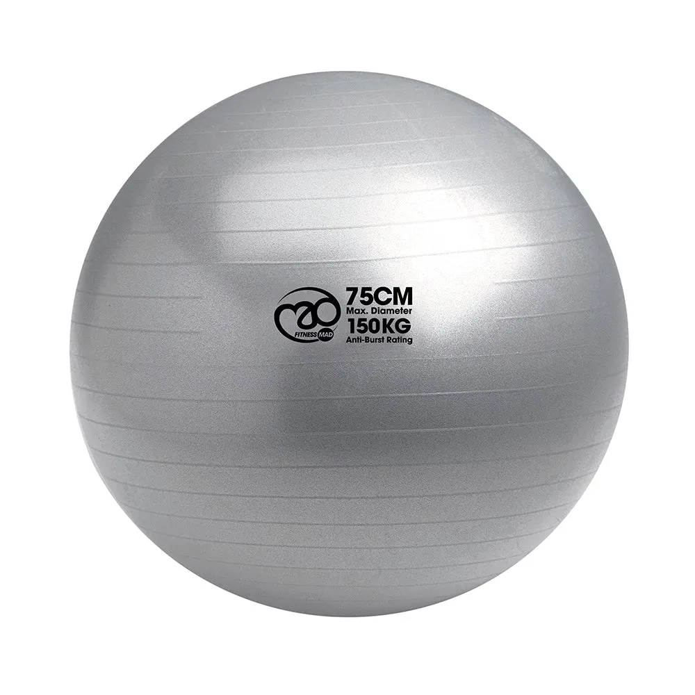 150Kg Anti-Burst Swiss Ball & Pump - 55cm, 65cm or 75cm