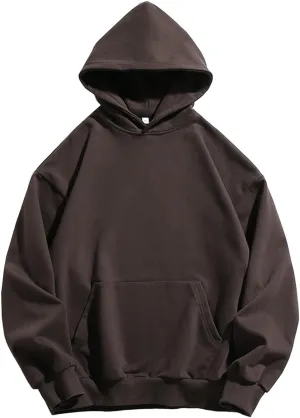 350gsm Thick Cotton Blend Hoodies Winter Oversized Blank Hoodies Warm Sweatshirts Heavyweight Hoodie Men Streetwear