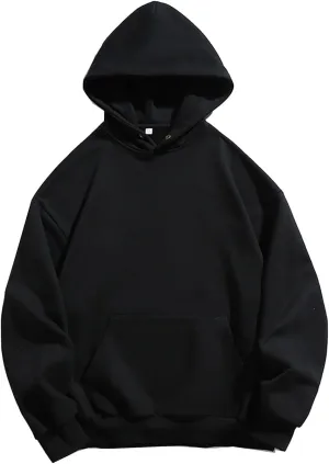 350gsm Thick Cotton Blend Hoodies Winter Oversized Blank Hoodies Warm Sweatshirts Heavyweight Hoodie Men Streetwear