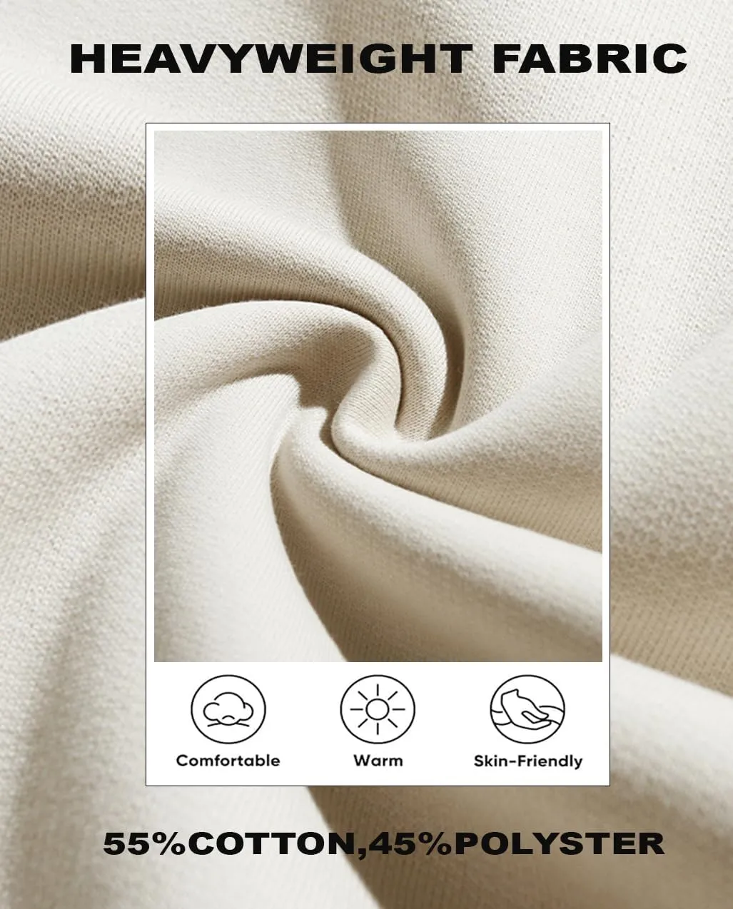 350gsm Thick Cotton Blend Hoodies Winter Oversized Blank Hoodies Warm Sweatshirts Heavyweight Hoodie Men Streetwear