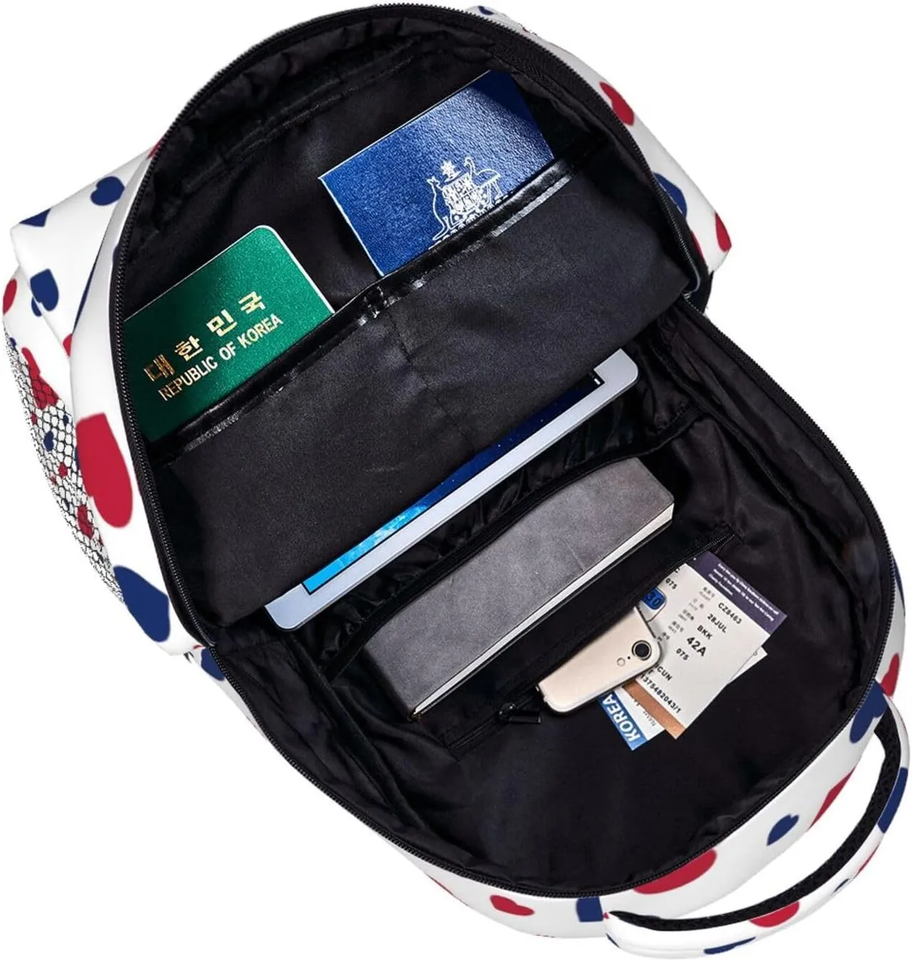 4th July Travel Laptop Backpack Women Lightweight Backpack Adjustable College Backpack Fits 15.6 Inch Laptop Waterproof Travel Backpack for Men