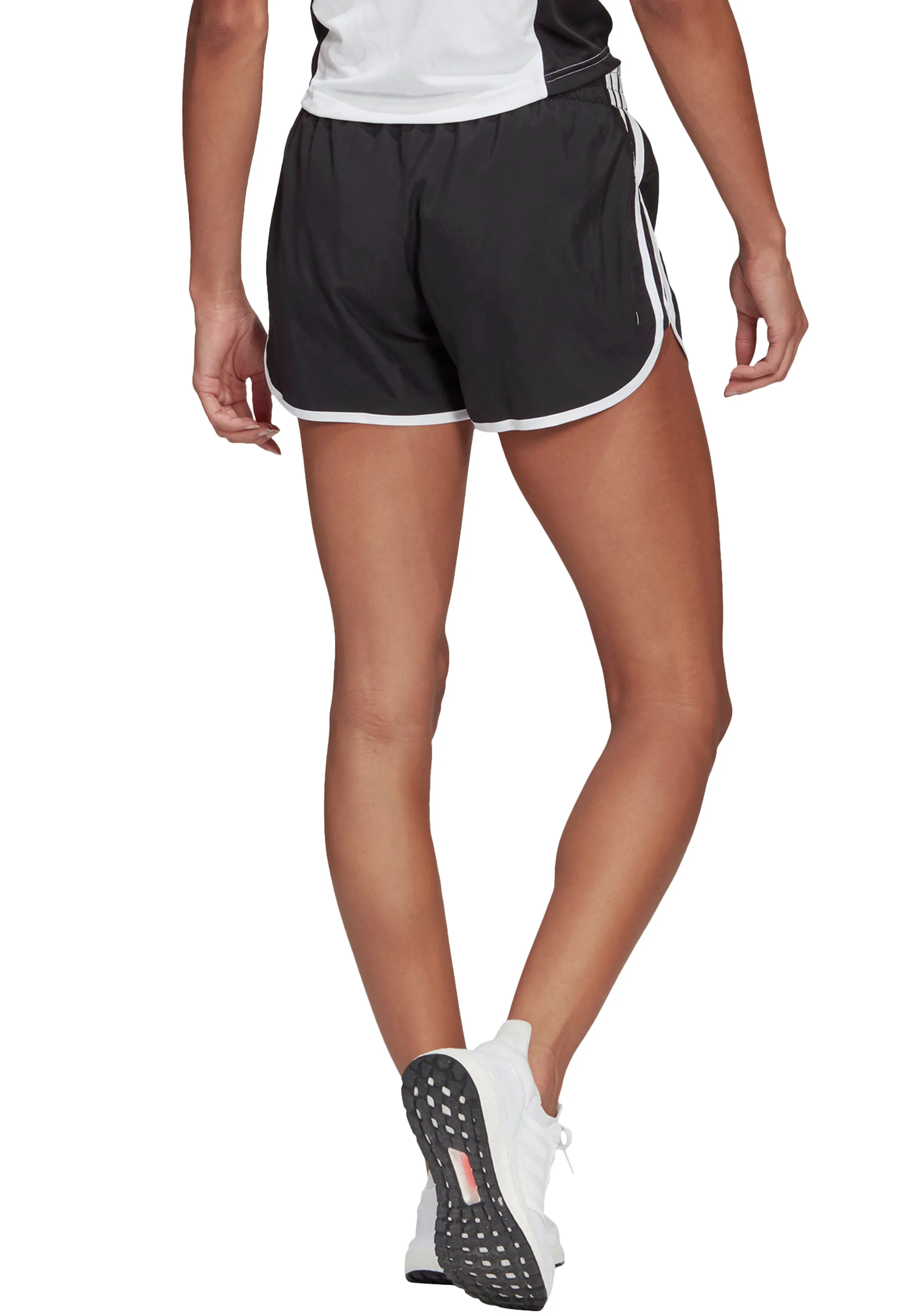 Adidas Womens Marathon 20 4 Inch 3 Stripe Short <BR> GK5265