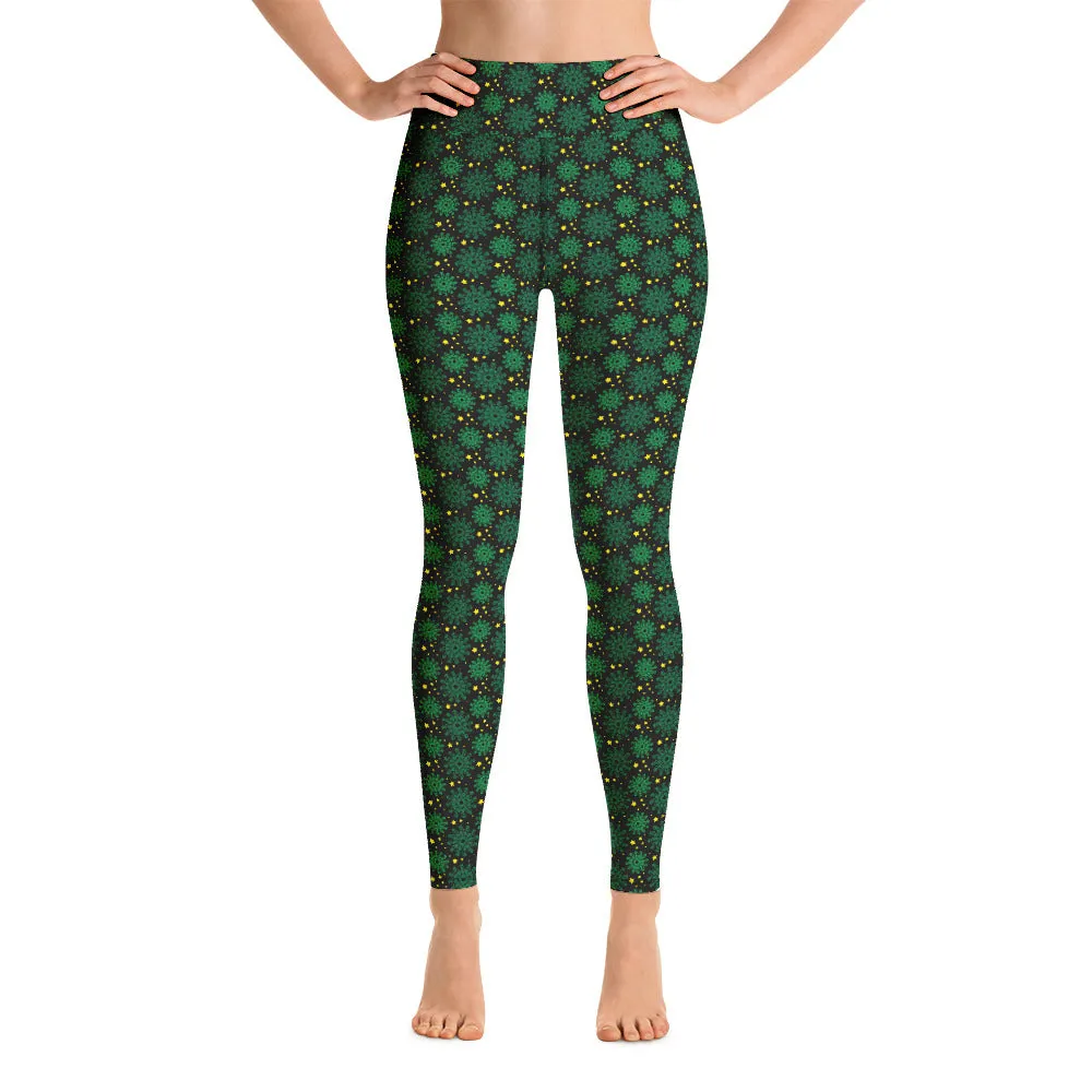 Alien Patterned  Yoga Leggings