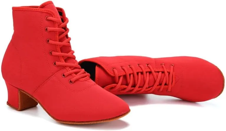 AOQUNFS Women Latin Dance Shoes Ballroom Lace-up Salsa Practice Dance Shoes,Model GB-NJB