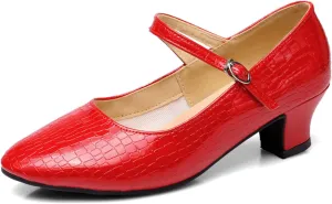 AOQUNFS Women'ss Ballroom Dance Shoes Women's Closed Toe Walts Salsa Latin Dance Shoes,CCZ-813
