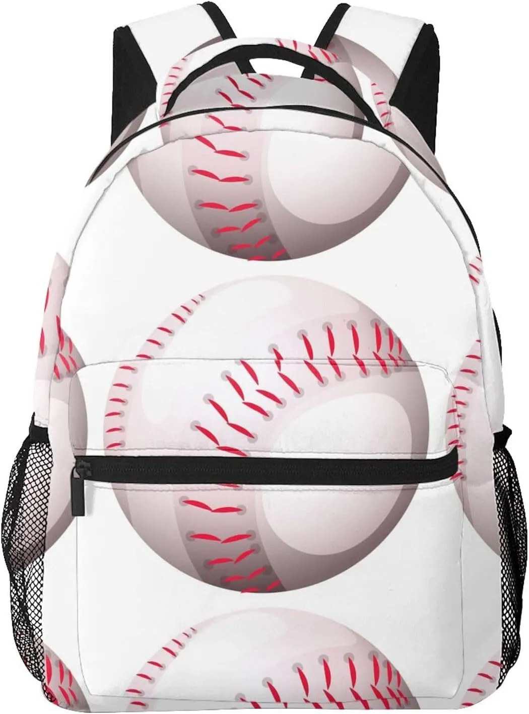 Baseball Travel Laptop Backpack Women Lightweight Backpack Adjustable College Backpack Fits 15.6 Inch Laptop Waterproof Travel Backpack for Men