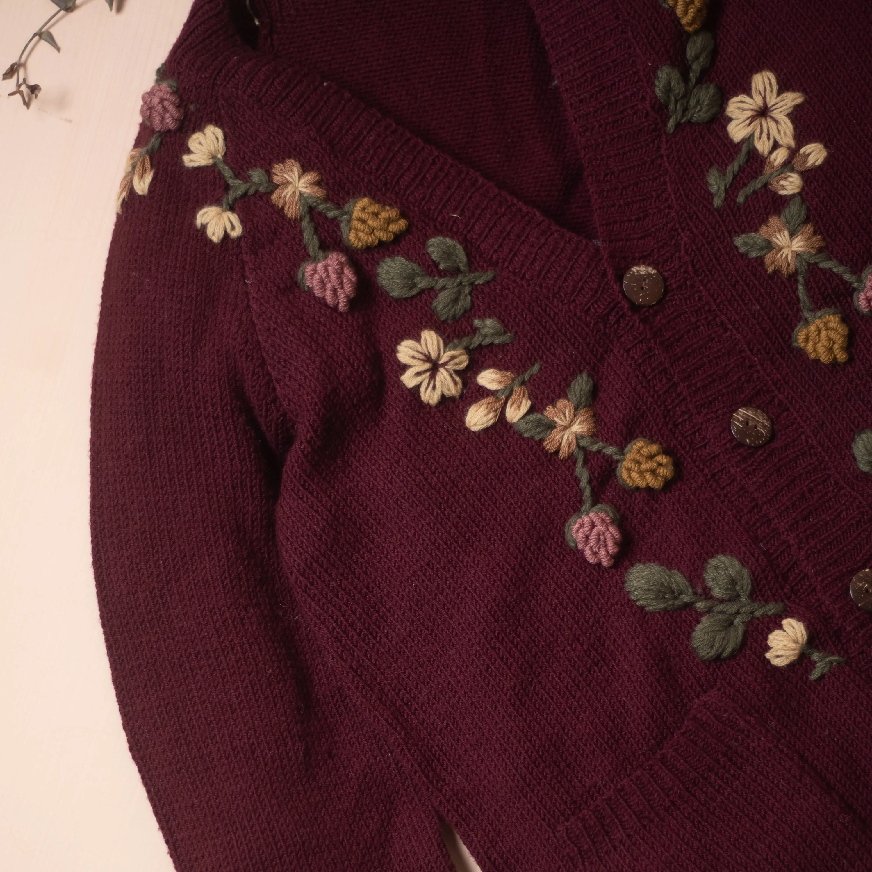 Blackberries cardigan (Women) - Grape