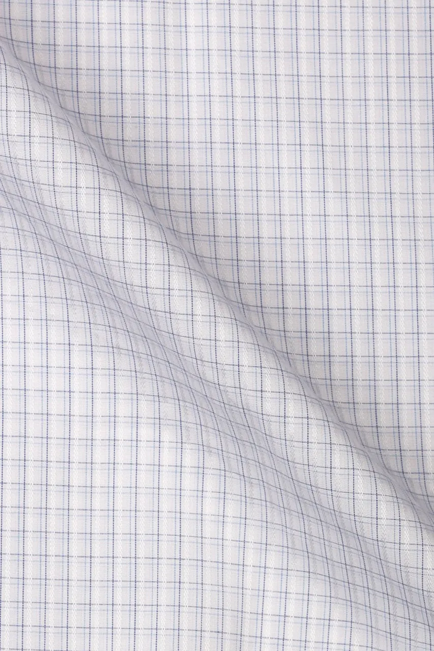 Blue Minibox Structured Shirt