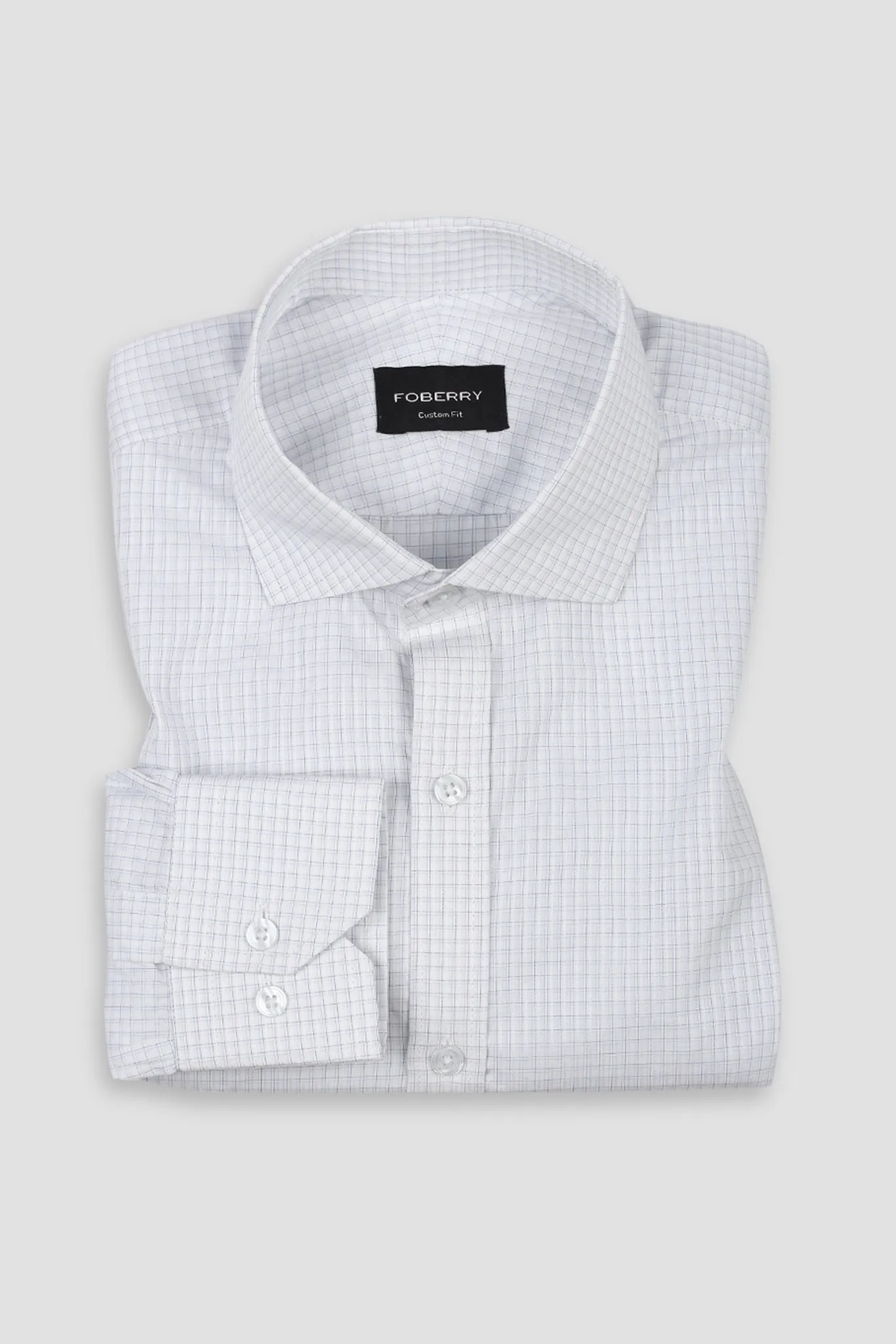 Blue Minibox Structured Shirt