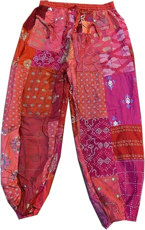 Bohemian Patchwork Harem Pant, Yoga Pants, Beach wear Pants, Casual Yoga Pants, Summer Gypsy Pants.