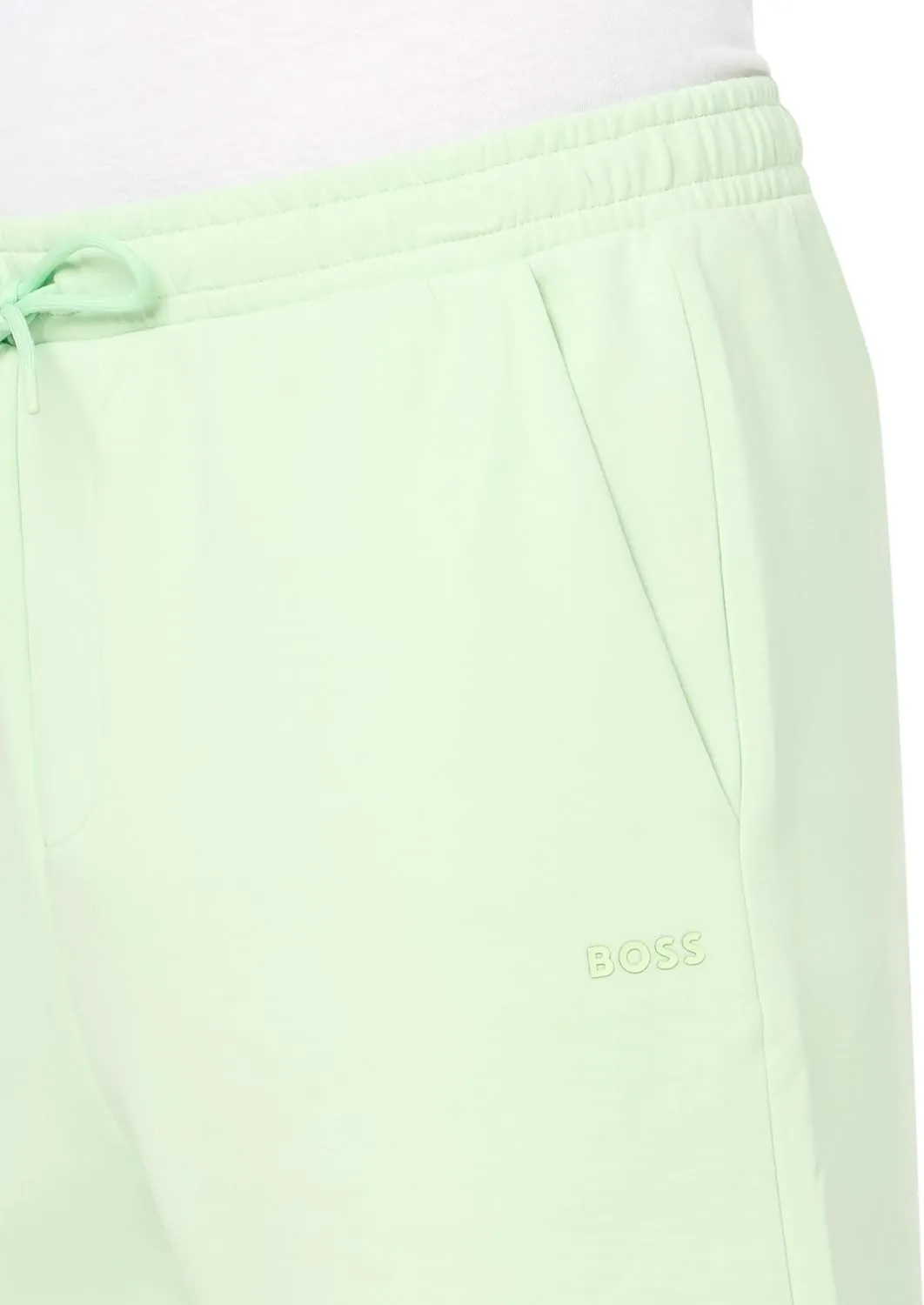 BOSS Men's Structured Jersey Drawstring Waist Shorts