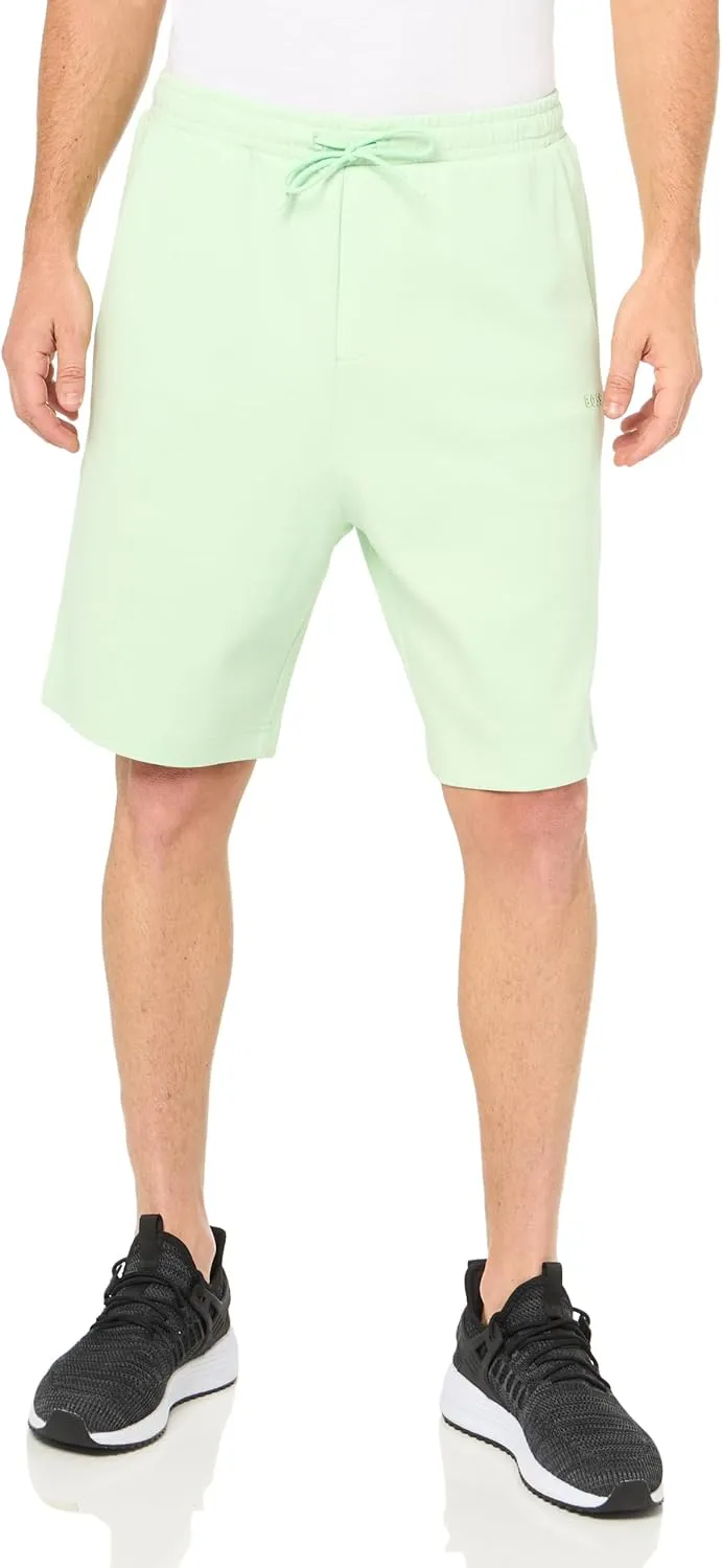 BOSS Men's Structured Jersey Drawstring Waist Shorts