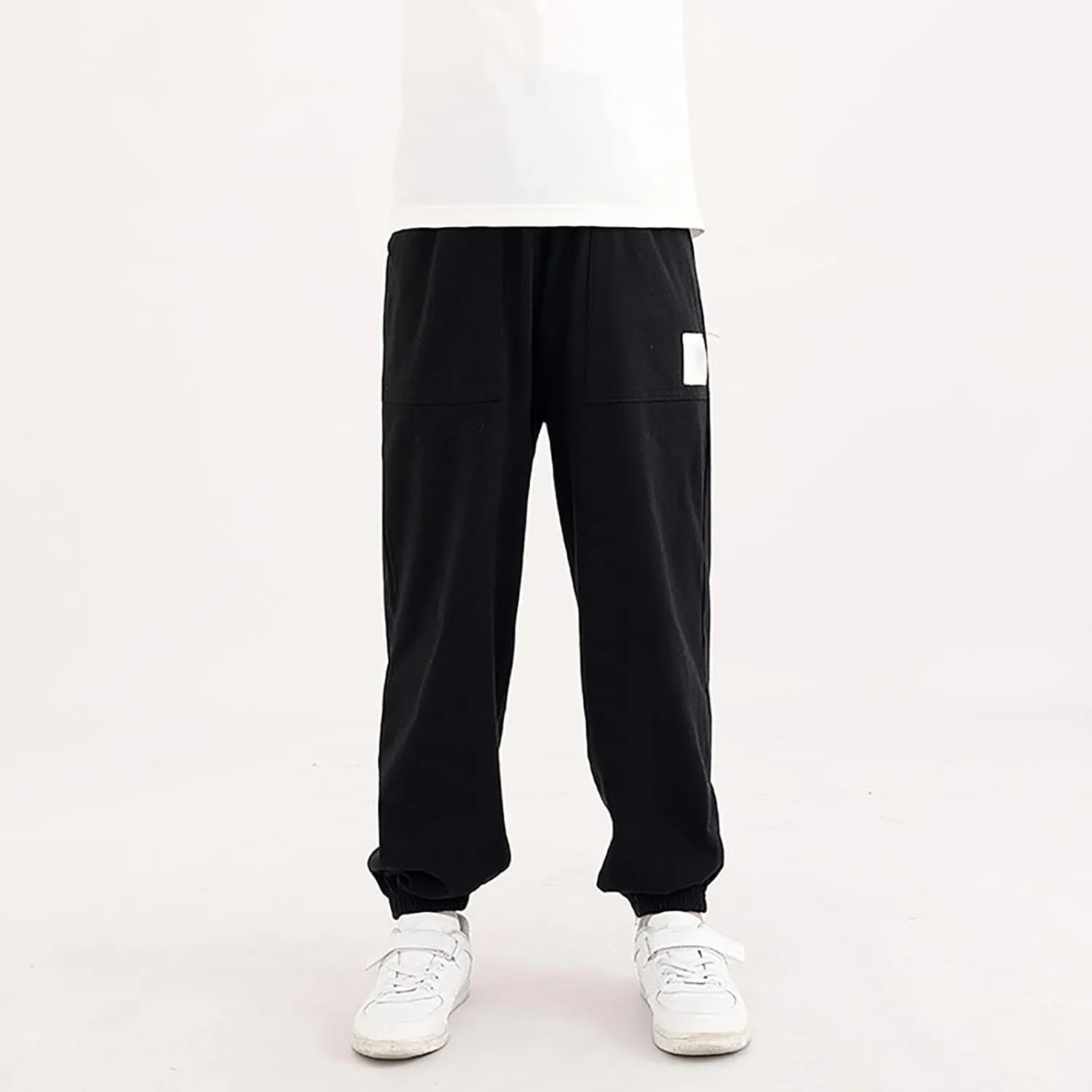 Boys Girls Sweatpants Baggy Cargo Pants Toddler Kids Pull-On Jogger Pants Boys Slacks Long Harem Pants Boy Joggers