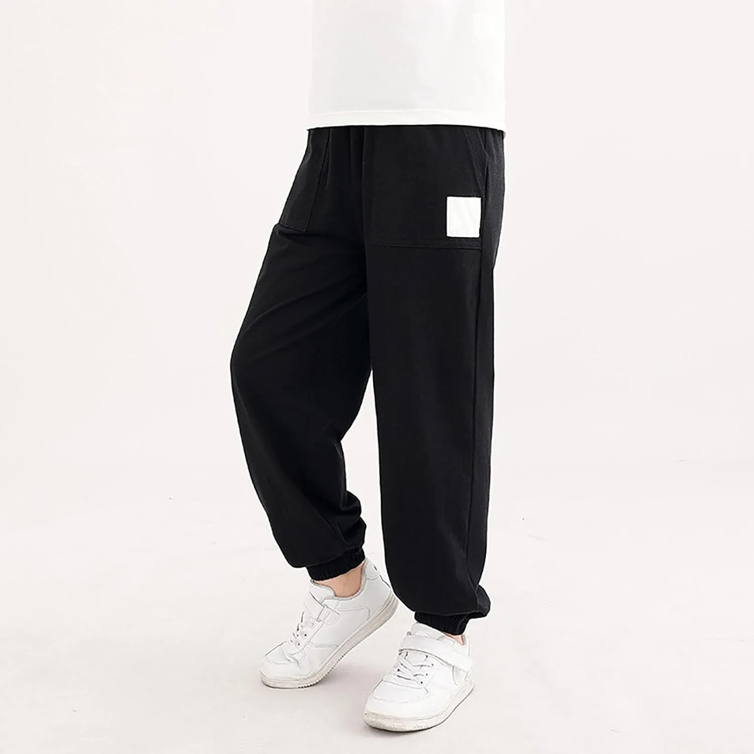 Boys Girls Sweatpants Baggy Cargo Pants Toddler Kids Pull-On Jogger Pants Boys Slacks Long Harem Pants Boy Joggers