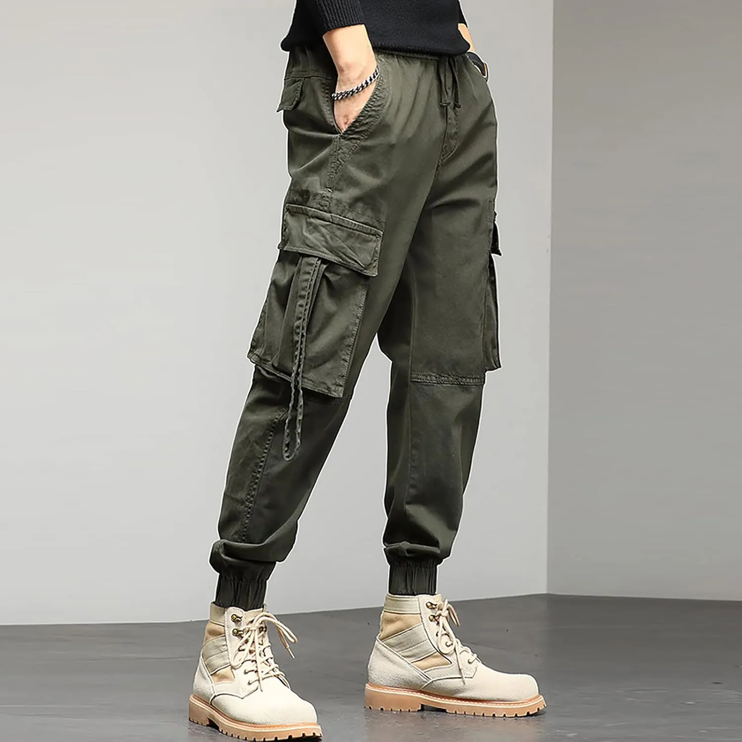 Cargo Pants for Men Big and Tall, Jeans Pants Tooling Camouflage Pants Men's Lightweight Relaxed Fit Cargo Pant Mens