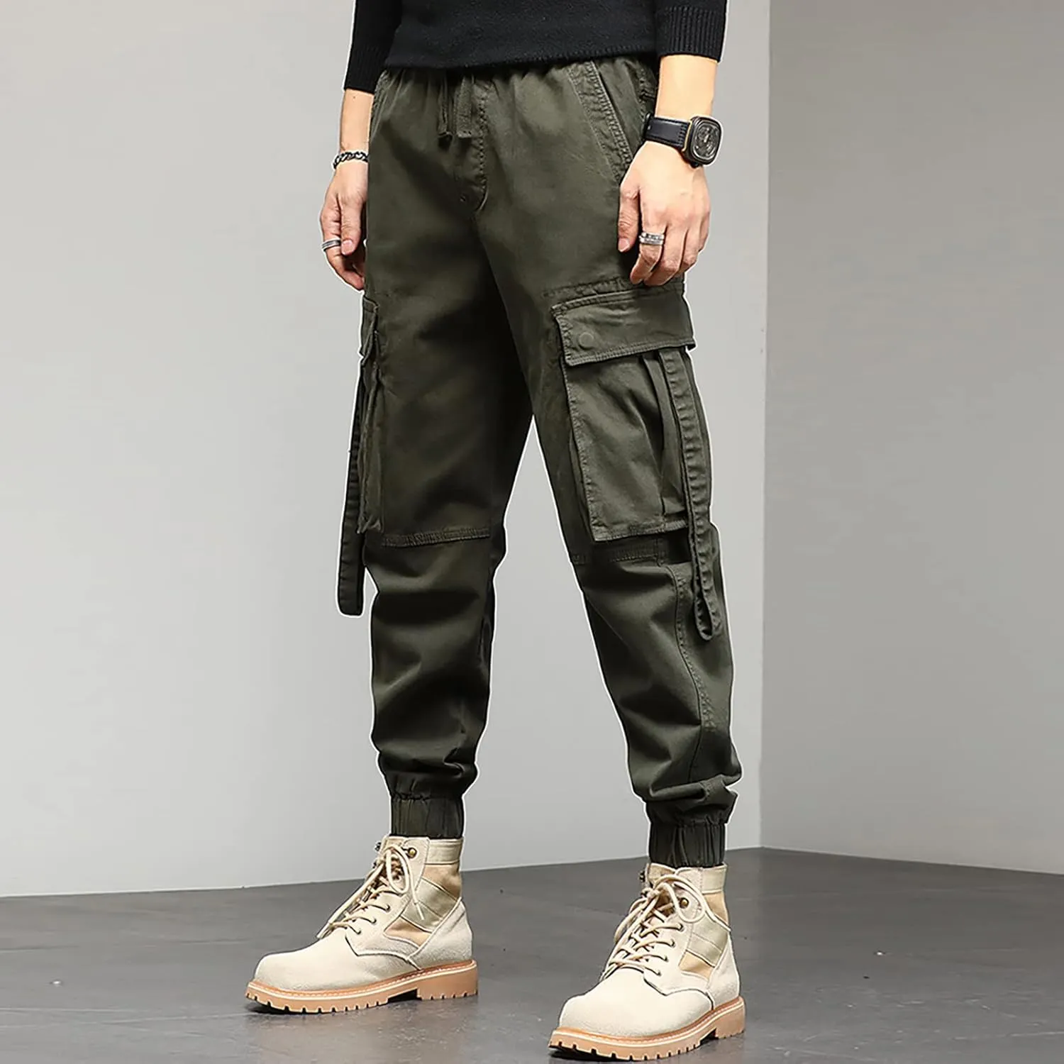 Cargo Pants for Men Big and Tall, Jeans Pants Tooling Camouflage Pants Men's Lightweight Relaxed Fit Cargo Pant Mens
