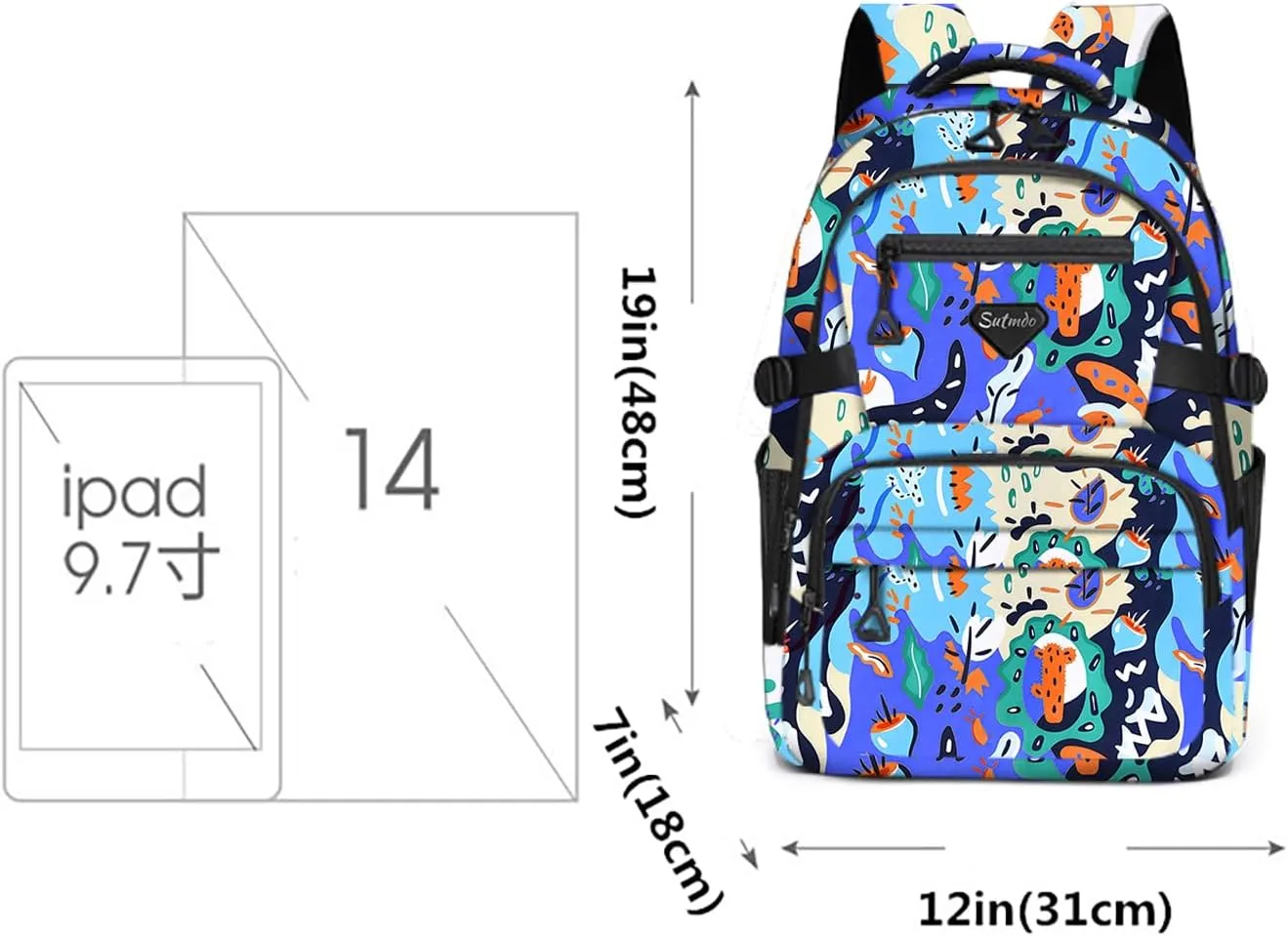 Casual Lightweight Backpacks for Boys & Girls, School Bookbags, 15 "Laptop Backpack, Travel Bag (212-lchong)