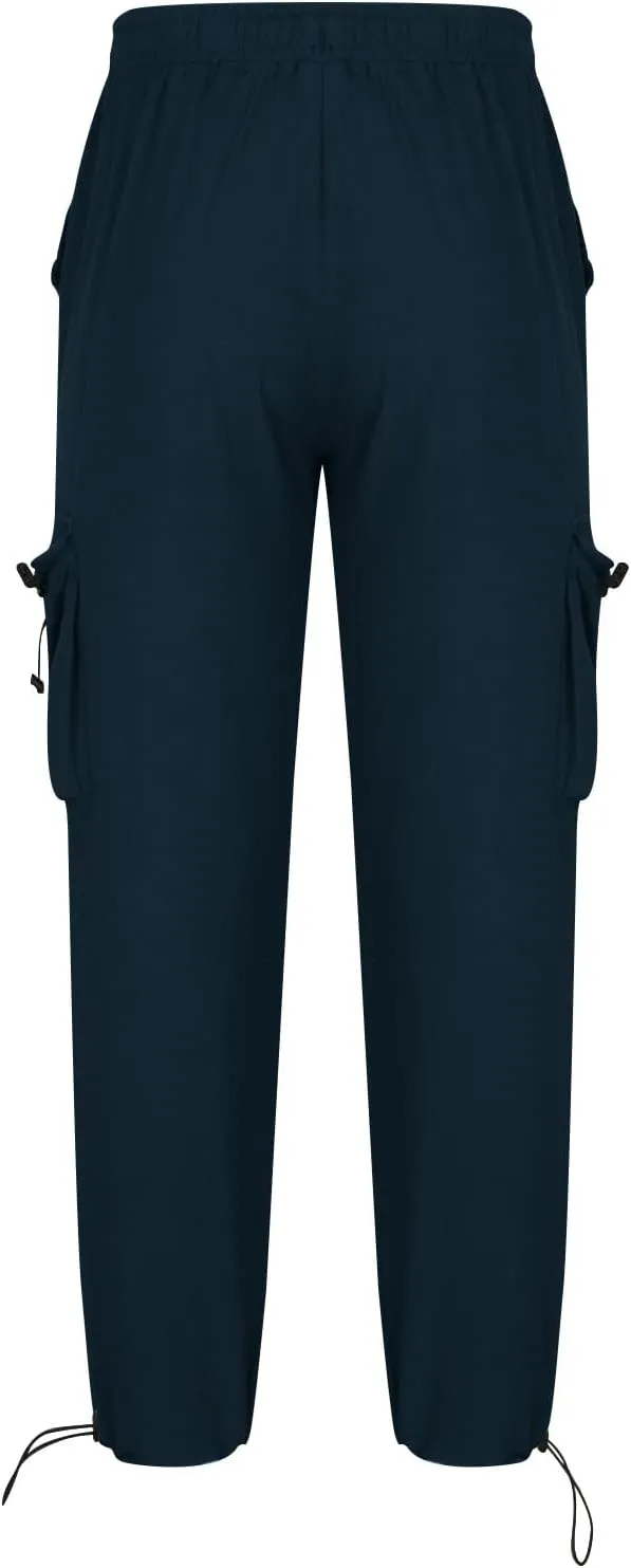 Casual Pants for Mens Linen Pants Relaxed-Fit Beach Pants Summer Yoga Pants Soft Elastic Waist Pants