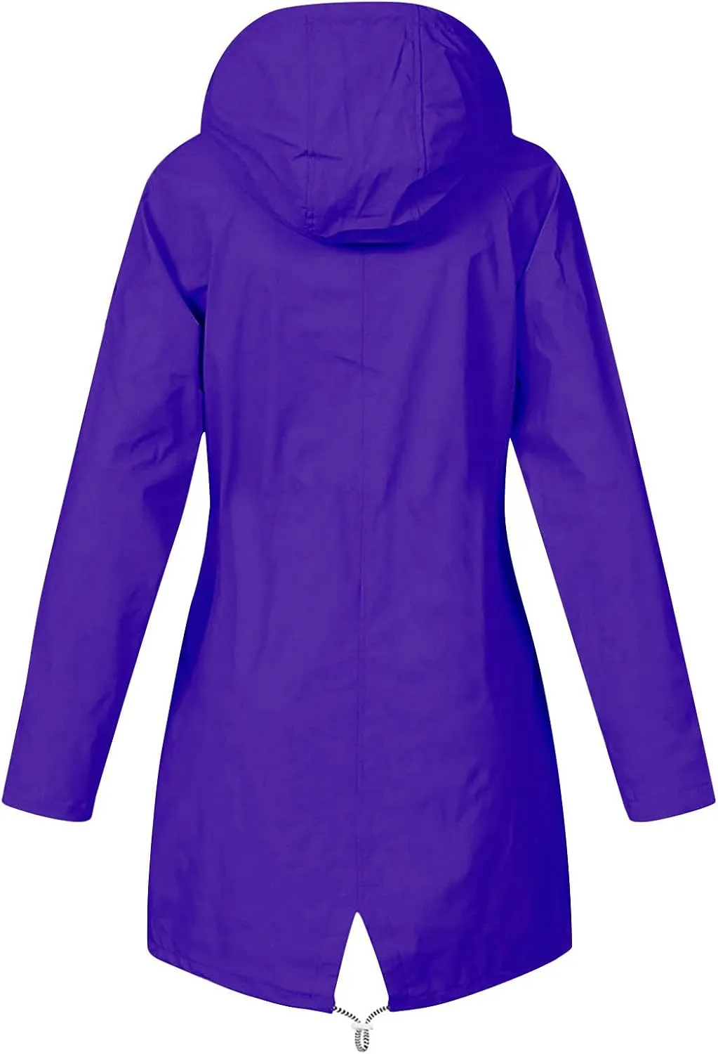 Coat for Women Winter, Women Solid Rain Jacket Rainwear Outdoor Plus Windproof Hooded Active Windbreaker