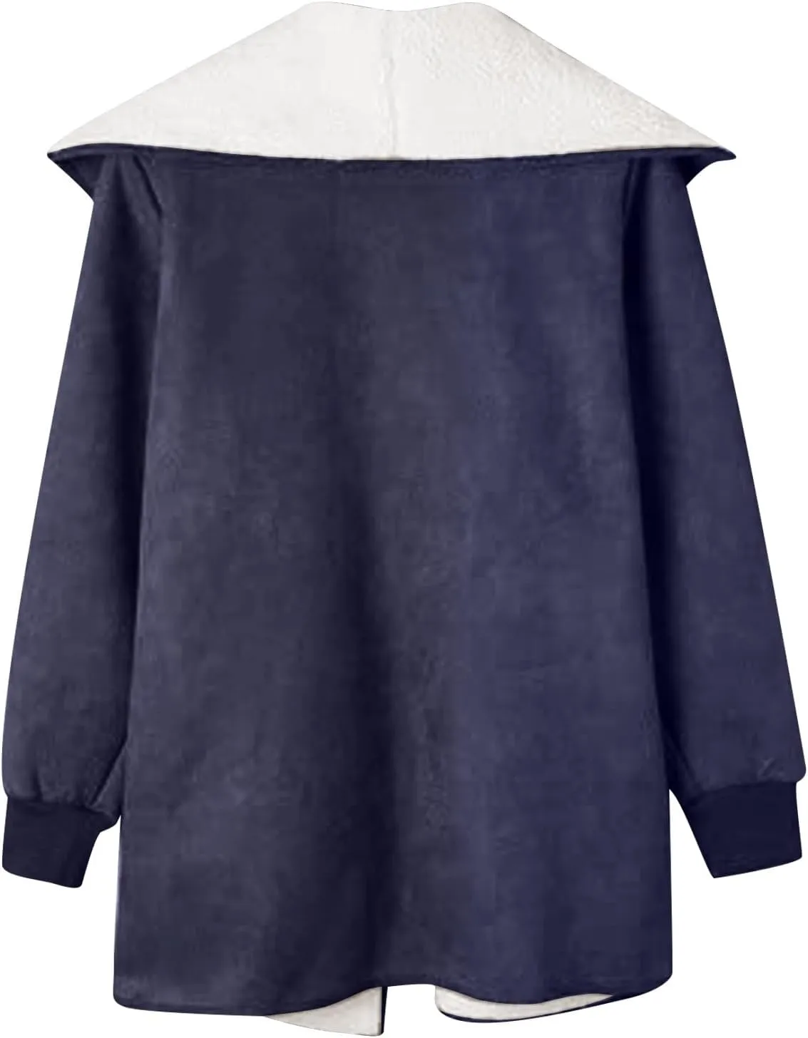 cooki Trench Coat for Women 2023 Women's Winter Warm Stand Collar Sherpa Lined Outerwear Fleece Jacket Coats Winter Warm Coat