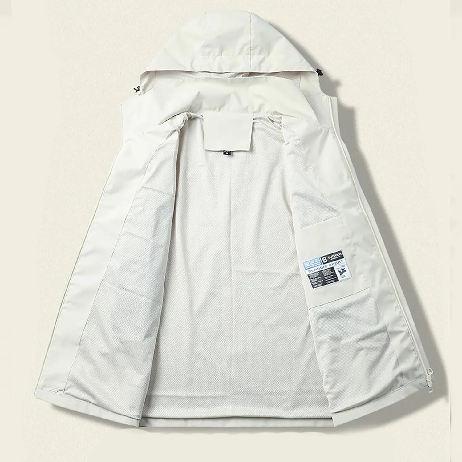 cooki Women's Raincoats with Hood Waterproof Windbreaker Lightweight Hooded Rain Jackets for Women Outdoor Trench Coat
