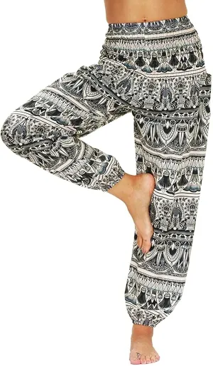 CRMY Women's Pants Long Print Baggy Harem Pants Summer Pants Yoga Pants Baggy Harem Style
