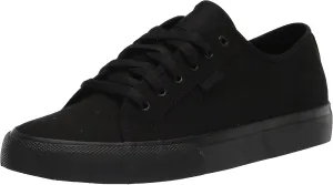 DC Men's Manual Low Top Vegan Friendly Casual Skate Shoe, Black, 5