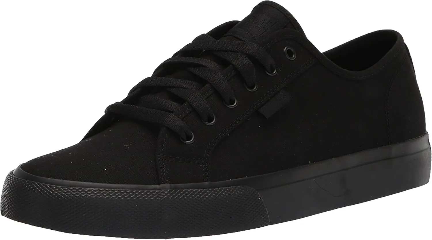 DC Men's Manual Low Top Vegan Friendly Casual Skate Shoe, Black, 5
