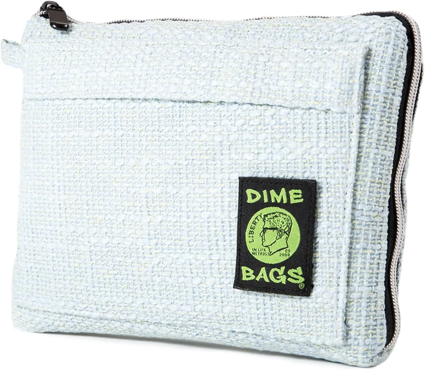 DIME BAGS Padded Pouch  Smell Proof Protective Case with Padded Interior, Durable Hemp-Polyester Fabric, Heavy-Duty Zippers & Interchangeable Patch, Travel & Storage for Fragile Items