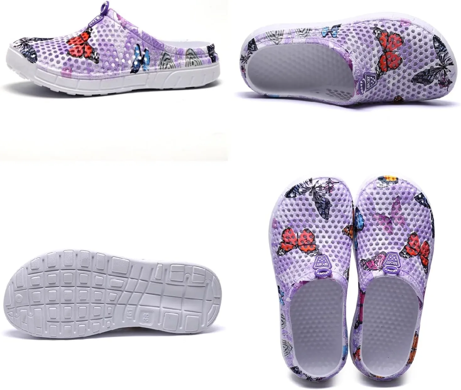 DRESER Women's Garden Clogs Breathable Shoes Bathing Shoes Beach Shoes Water Shoes Footwear Slippers Walking Shoes Home Travel Shoes