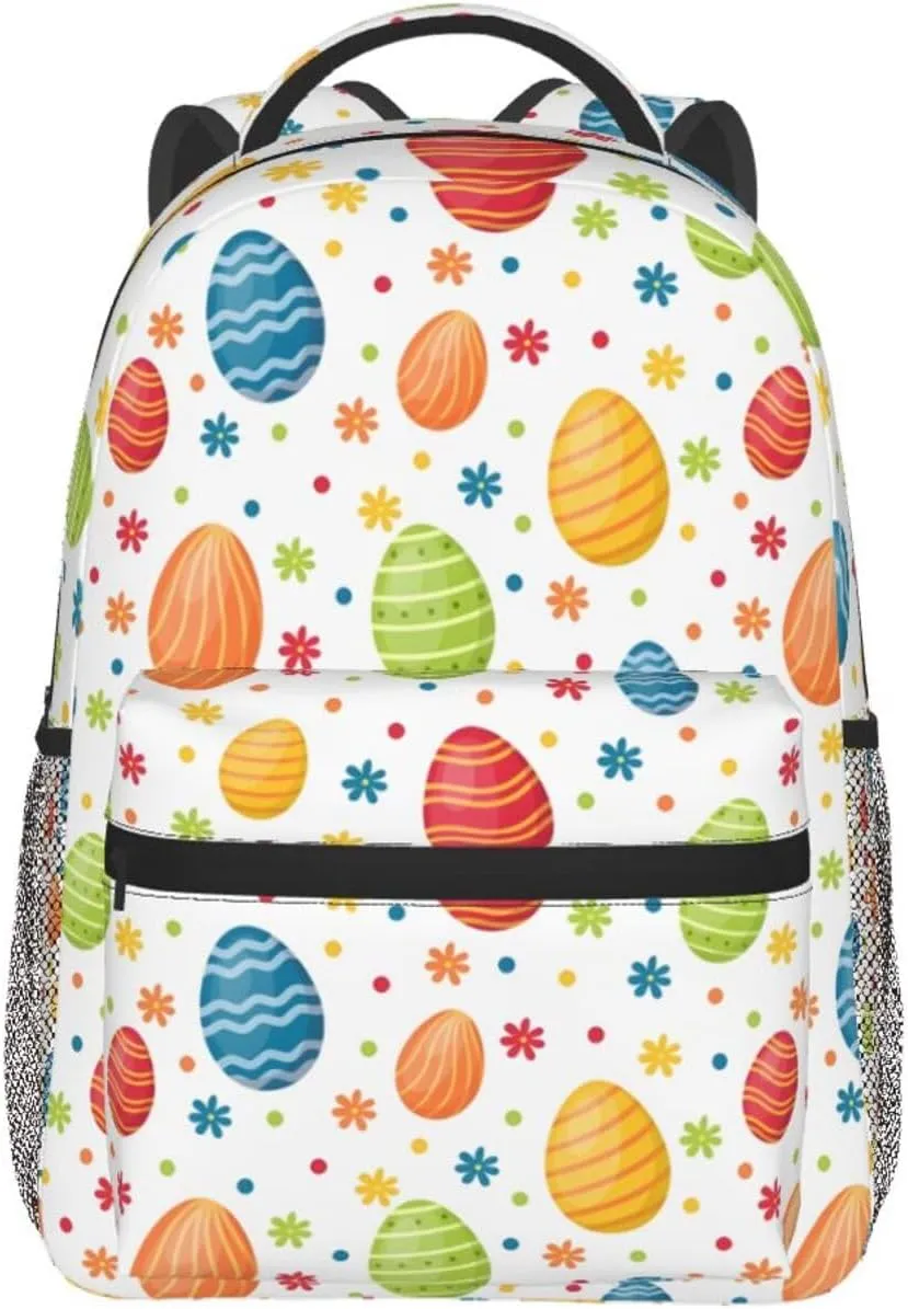 Easter Travel Laptop Backpack for Women Lightweight College Backpack Adjustable Fits 15.6 Inch Laptop Bag Waterproof for Men, Gym, Work