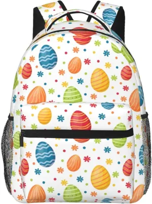 Easter Travel Laptop Backpack for Women Lightweight College Backpack Adjustable Fits 15.6 Inch Laptop Bag Waterproof for Men, Gym, Work