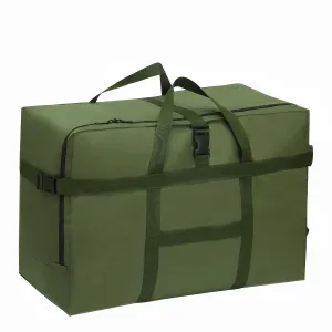 Extra Large Storage Duffle Bag for Travel Waterproof Carry on Weekend Overnight Storage Bag over Luggage for Camping, Movingshopping (120L-Dark Green)