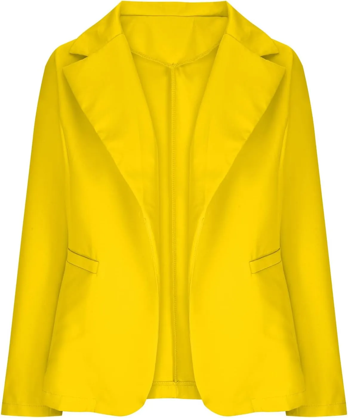 Fashion Women Blazer Jackets Turn Down Collar Blouse Long Sleeve Casual Fall Winter Work Coat Open Front Cardigan