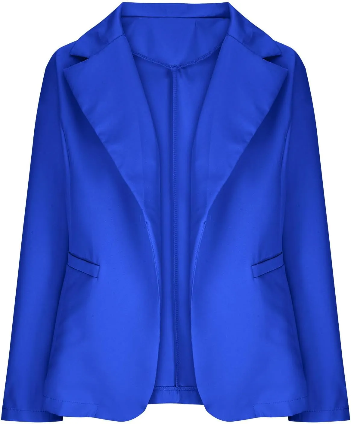 Fashion Women Blazer Jackets Turn Down Collar Blouse Long Sleeve Casual Fall Winter Work Coat Open Front Cardigan