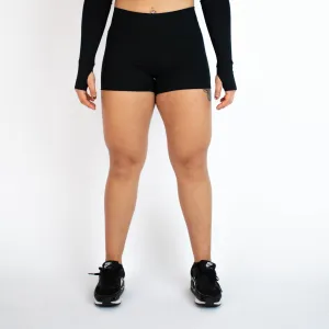 FLEO Black Shorts (Power Mid High)