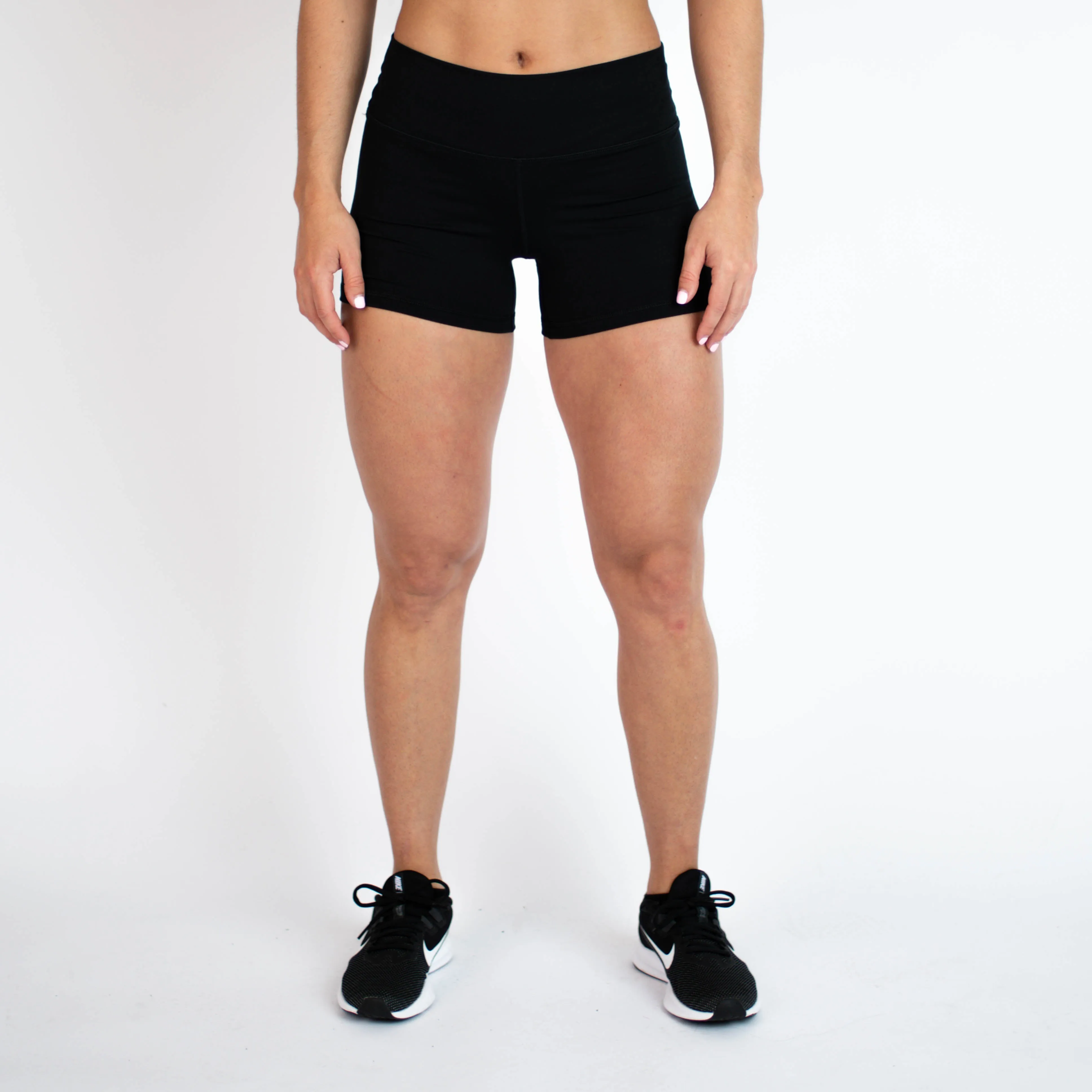 FLEO Black Shorts (Power Mid High)