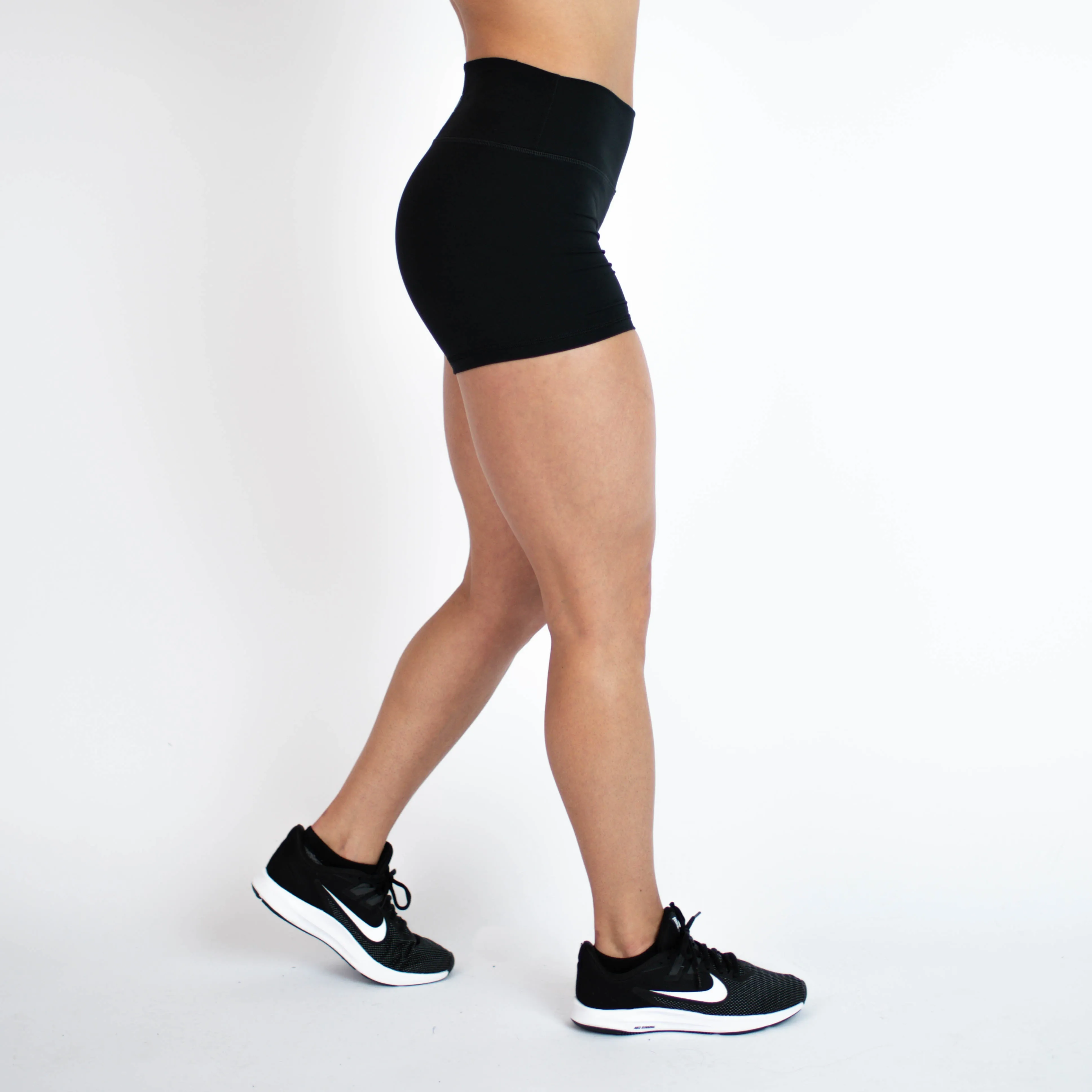 FLEO Black Shorts (Power Mid High)