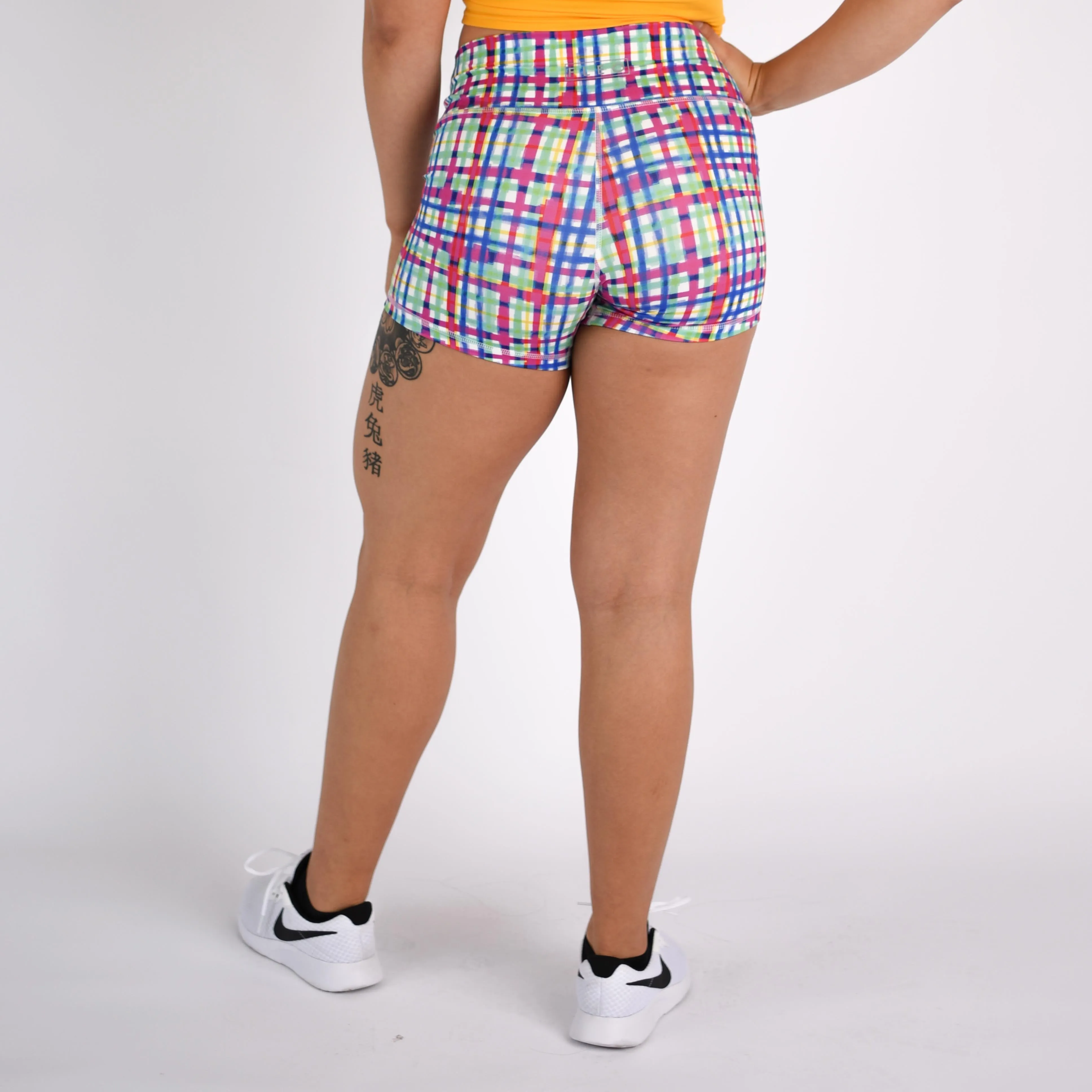 FLEO Spring Plaid Shorts (Power Mid High)