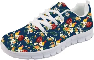 Forchrinse Colorful Bat Woman Fitness Sport Sneakers Lace UP Running Shoes Walking Shoes for Men