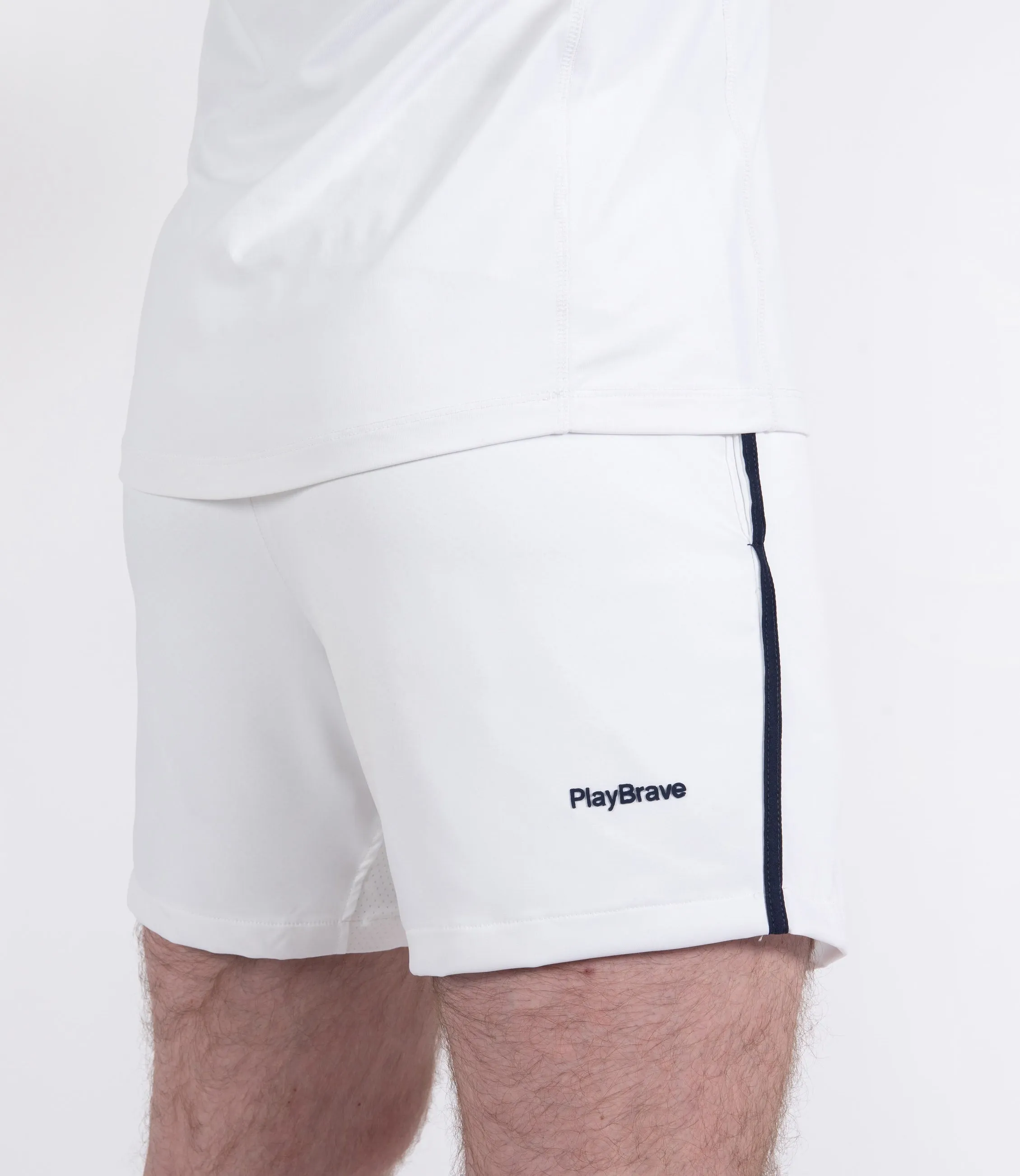 George Short  6" - White/Navy