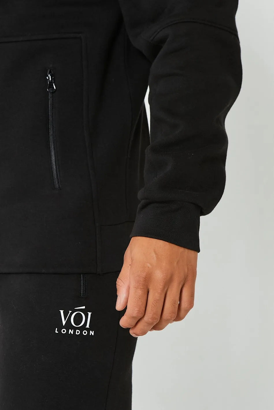 Guilford Fleece Tracksuit - Black