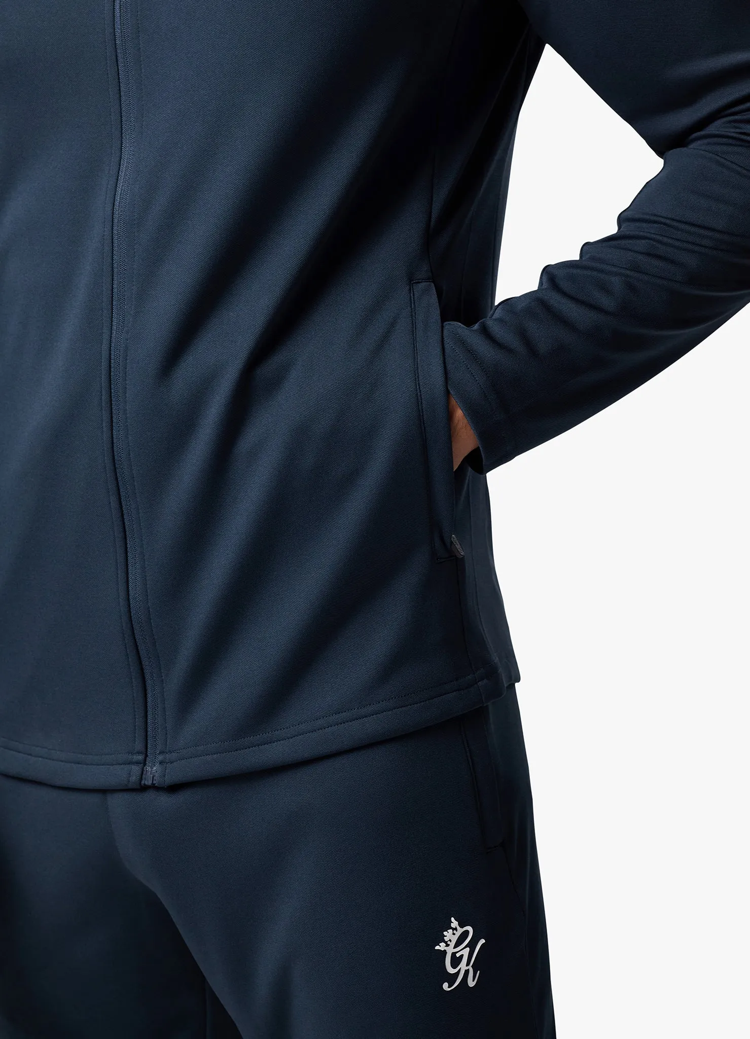 Gym King 365 Lightweight Training FZ Tracksuit - Storm Blue