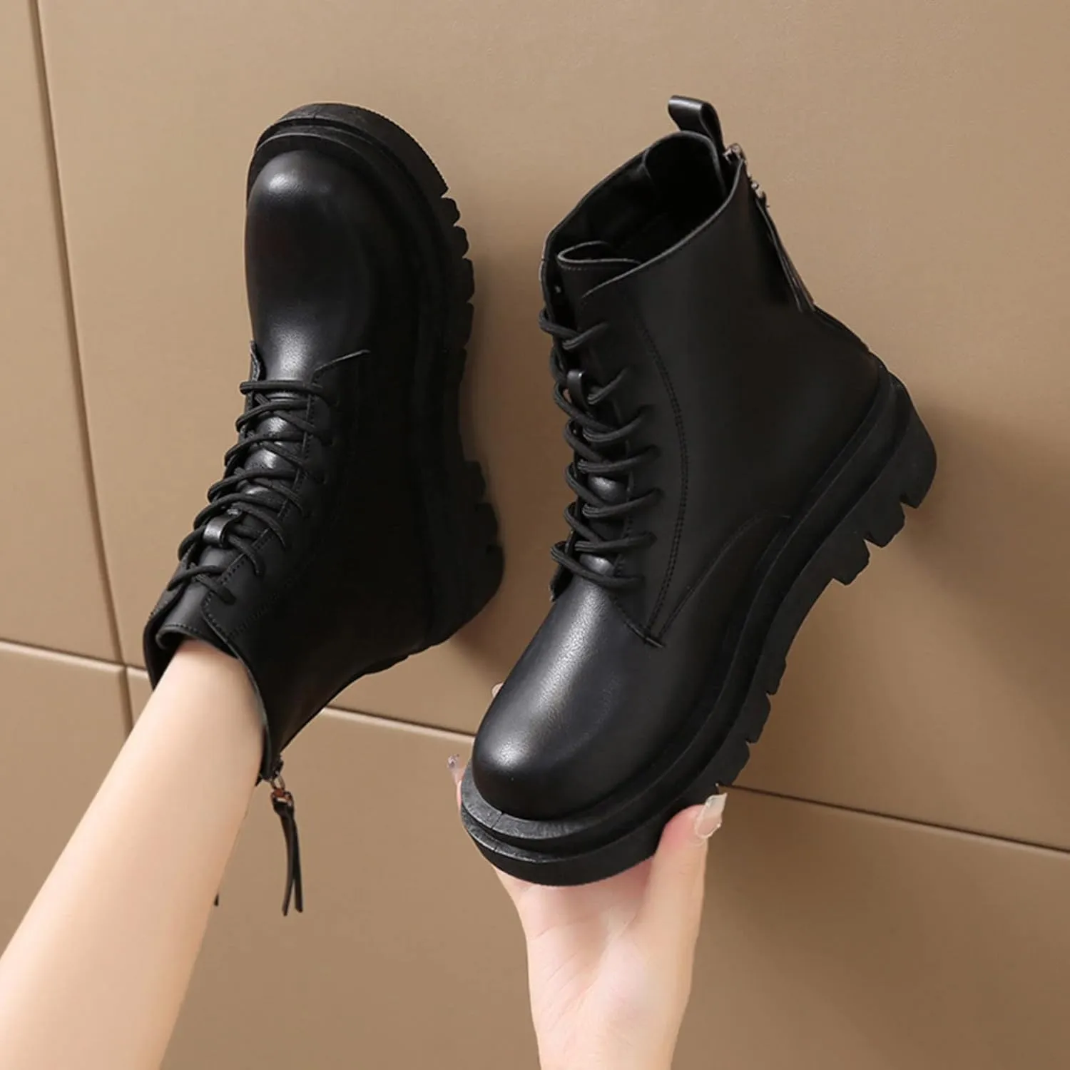 High Heel Ankle Boots for Women Western Booties for Women Orthopedic Boots for Women Winter Women Dressy Wide Width Womens Lace Up Ankle Boots Off White Womens Lace Up Ankle Boots Low Heel