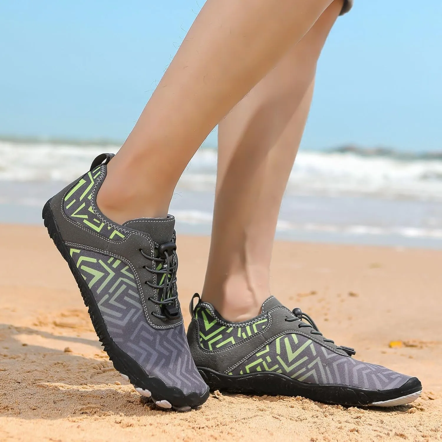 Hike Barefoot Shoes for Men Pro Footwear Shoes Mens Wide Toe Box Hiking Waliking Shoes Healthy & Non-Slip Barefoot Shoes Waterproof Trail Running Shoes