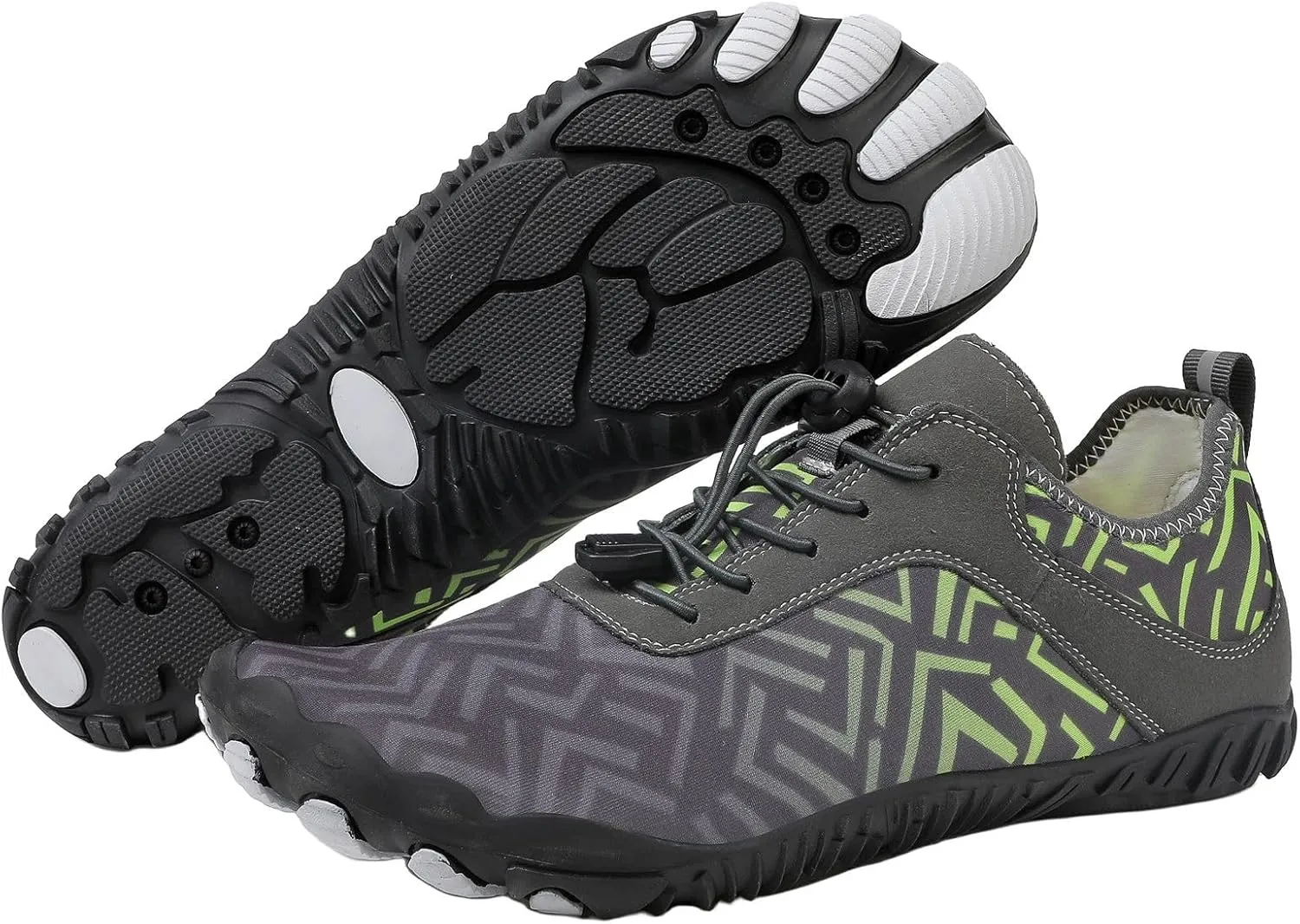 Hike Barefoot Shoes for Men Pro Footwear Shoes Mens Wide Toe Box Hiking Waliking Shoes Healthy & Non-Slip Barefoot Shoes Waterproof Trail Running Shoes