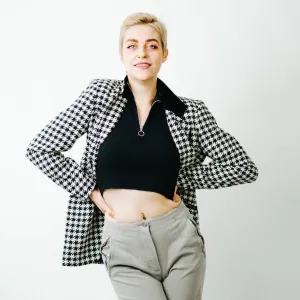 Hugo Buscati Milan Vintage Houndstooth Blazer -  10