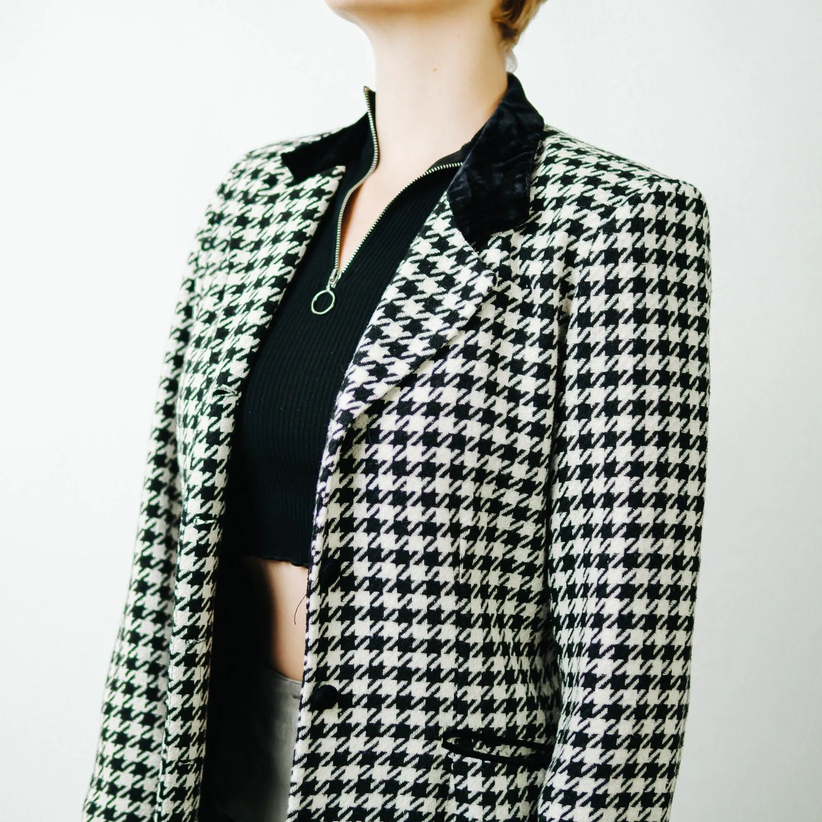 Hugo Buscati Milan Vintage Houndstooth Blazer -  10