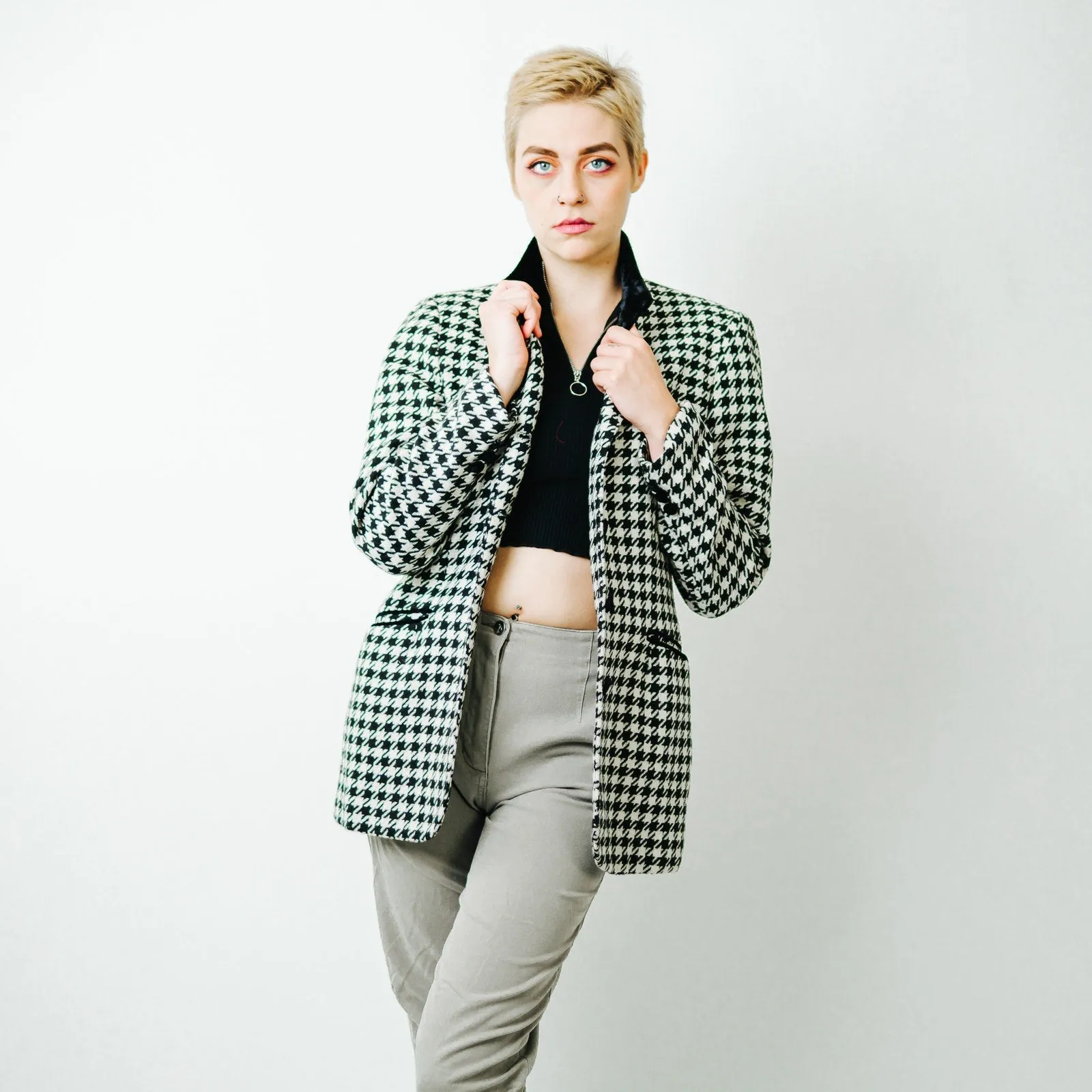 Hugo Buscati Milan Vintage Houndstooth Blazer -  10